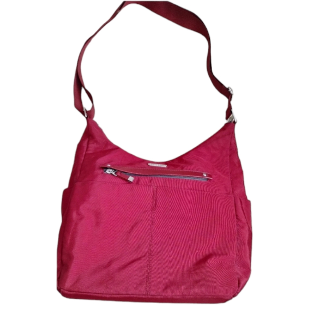 Women's Large Baggallini Burgundy Red Shoulder Crossbody Travel Bag